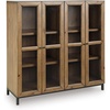 image:imageSignature Design by Ashley Wrenridge Casual Accent Cabinet with AntiTipping and Adjustable Shelf Light Brown