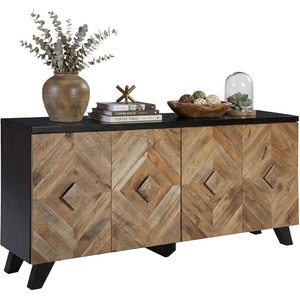 image:imageSignature Design by Ashley 72 Sideboard Accent Cabinet with DoorsBrown  Black