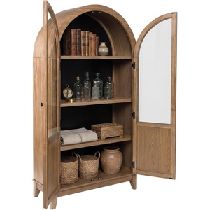 image:imageSignature Design by Ashley 74 Wood Glass Display Cabinet DagandaleBrown
