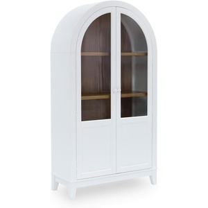 image:imageSignature Design by Ashley 74 Wood Glass Display Cabinet DagandaleWhite