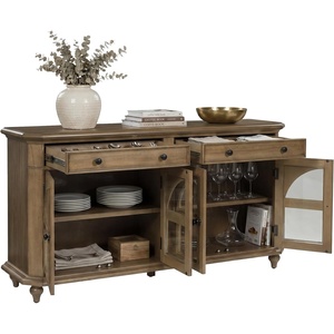 image:imageSignature Design by Ashley Barlomore 68 in Sideboard Buffet CabinetLight Brown