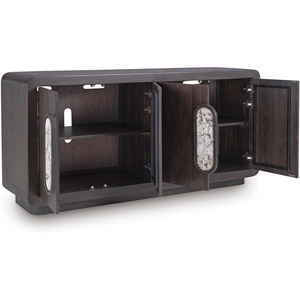 image:imageSignature Design by Ashley Elliston Contemporary Accent Cabinet with AntiTipping Dark Brown