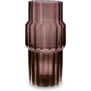 image:imageSignature Design by Ashley Fluted Glass Vase Dark Mauve 14 InchSmall