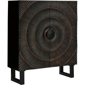 image:imageSignature Design by Ashley Fosterman Tall Sunburst Accent Cabinet Black