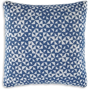 image:imageSignature Design by Ashley Jaycott NextGen Nuvella Contemporary IndoorOutdoor Weather Resistant Geometric Pillow with Machine Washable Cover Set of 4 Blue amp White