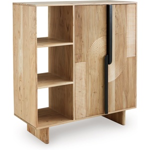 image:imageSignature Design by Ashley Kierwell Farmhouse 2Door Accent Cabinet with Adjustable Shelves Beige