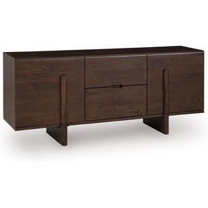 image:imageSignature Design by Ashley Kydler Modern 2Drawer Accent Cabinet with Shelf Dark Brown