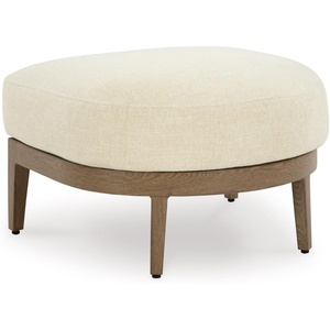 image:imageSignature Design by Ashley Outdoor Ottoman with Cushion Brown