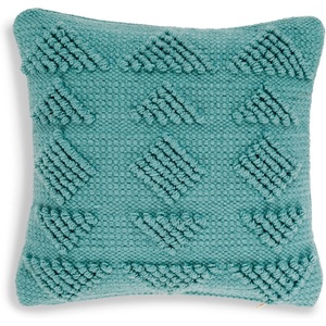 image:imageSignature Design by Ashley Rustingmere Casual Square IndoorOutdoor Pillow with Geometric Design 16 x 16 GreenTeal