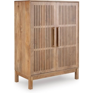 image:imageSignature Design by Ashley Solid Mango amp Engineered Wood Bar Cabinet