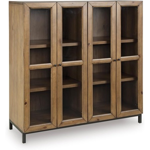 image:imageSignature Design by Ashley Wrenridge Casual Accent Cabinet with AntiTipping and Adjustable Shelf Light Brown