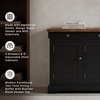 image:imageSignature Design by Ashley 1Pc Sideboard Buffet Cabinet 60 in Dark BrownBlack  Light Brown