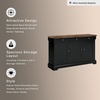 image:imageSignature Design by Ashley 1Pc Sideboard Buffet Cabinet 60 in Dark BrownBlack  Light Brown