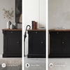 image:imageSignature Design by Ashley 1Pc Sideboard Buffet Cabinet 60 in Dark BrownBlack  Light Brown
