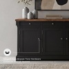 image:imageSignature Design by Ashley 1Pc Sideboard Buffet Cabinet 60 in Dark BrownBlack  Light Brown