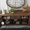 image:imageSignature Design by Ashley 1Pc Sideboard Buffet Cabinet 60 in Dark BrownBrown