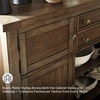 image:imageSignature Design by Ashley 1Pc Sideboard Buffet Cabinet 60 in Dark BrownBrown