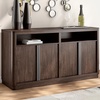image:imageSignature Design by Ashley 1Pc Sideboard Buffet Cabinet 60 in Dark BrownDark Brown