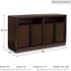 image:imageSignature Design by Ashley 1Pc Sideboard Buffet Cabinet 60 in Dark BrownDark Brown