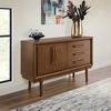 image:imageSignature Design by Ashley 1Piece Dining Server Buffet Cabinet Brown
