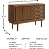image:imageSignature Design by Ashley 1Piece Dining Server Buffet Cabinet Brown