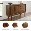 image:imageSignature Design by Ashley 1Piece Dining Server Buffet Cabinet Brown