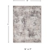 image:imageSignature Design by Ashley 5x7 Area Rug Modern Abstract BlackGray