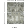 image:imageSignature Design by Ashley Arriston Contemporary Machine Washable 8x10 Area Rug Light Gray amp CreamLight Gray  Cream