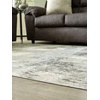 image:imageSignature Design by Ashley Arriston Contemporary Machine Washable 8x10 Area Rug Light Gray amp CreamLight Gray  Cream
