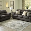 image:imageSignature Design by Ashley Arriston Contemporary Machine Washable 8x10 Area Rug Light Gray amp CreamLight Gray  Cream