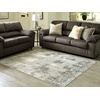 image:imageSignature Design by Ashley Arriston Contemporary Machine Washable 8x10 Area Rug Light Gray amp CreamLight Gray  Cream