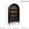 image:imageSignature Design by Ashley Basinger Arched Display Cabinet BlackBrownBrown  Black