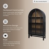 image:imageSignature Design by Ashley Basinger Arched Display Cabinet BlackBrownBrown  Black