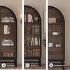 image:imageSignature Design by Ashley Basinger Arched Display Cabinet BlackBrownBrown  Black