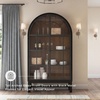 image:imageSignature Design by Ashley Basinger Arched Display Cabinet BlackBrownBrown  Black