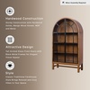 image:imageSignature Design by Ashley Basinger Arched Display Cabinet BlackBrownDark Brown  Black
