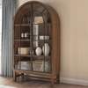 image:imageSignature Design by Ashley Basinger Arched Display Cabinet BlackBrownDark Brown  Black