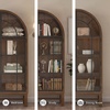 image:imageSignature Design by Ashley Basinger Arched Display Cabinet BlackBrownDark Brown  Black