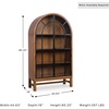 image:imageSignature Design by Ashley Basinger Arched Display Cabinet BlackBrownDark Brown  Black