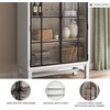 image:imageSignature Design by Ashley Basinger Arched Display Cabinet BlackBrownWhite  Black