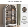 image:imageSignature Design by Ashley Basinger Arched Display Cabinet BlackBrownWhite  Black