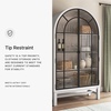 image:imageSignature Design by Ashley Basinger Arched Display Cabinet BlackBrownWhite  Black