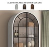 image:imageSignature Design by Ashley Basinger Arched Display Cabinet BlackBrownWhite  Black