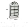 image:imageSignature Design by Ashley Basinger Arched Display Cabinet BlackBrownWhite  Black