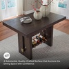 image:imageSignature Design by Ashley Burkhaus 1Piece Buffet Cabinet Dark BrownCounter Height