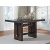 image:imageSignature Design by Ashley Burkhaus 1Piece Buffet Cabinet Dark BrownCounter Height