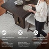 image:imageSignature Design by Ashley Burkhaus 1Piece Buffet Cabinet Dark BrownCounter Height