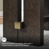 image:imageSignature Design by Ashley Burkhaus 1Piece Buffet Cabinet Dark BrownCounter Height