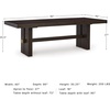 image:imageSignature Design by Ashley Burkhaus 1Piece Buffet Cabinet Dark BrownDining Height