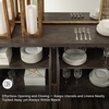 image:imageSignature Design by Ashley Burkhaus 1Piece Buffet Cabinet Dark BrownServer